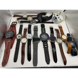Mixed Brands Mens Watches Lot Of 15 For Parts Or Repair